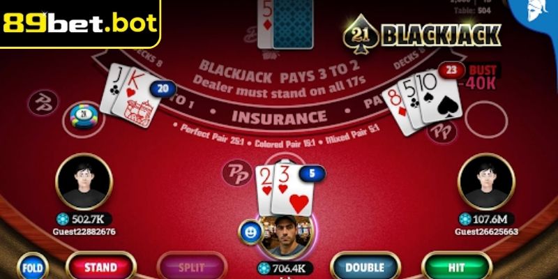 Blackjack 89Bet – Game So Bài Đầy Kịch Tính Tại Nhà Cái 2 Quy tắc chia bài, điểm số là nền tảng để kiểm soát ván cược
