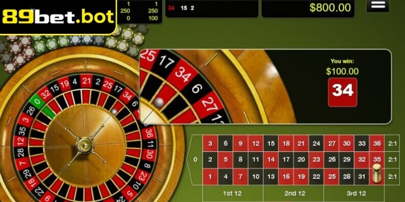 Cách chơi Roulette 89Bet kiểm soát rủi ro dễ dàng