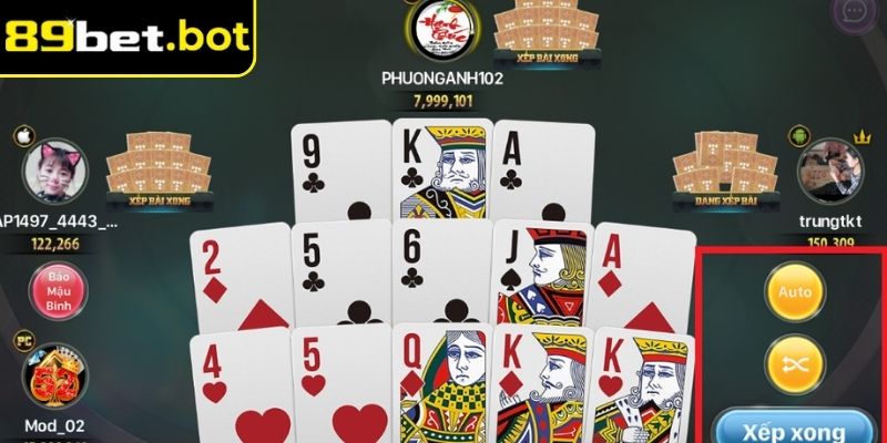 Mậu binh 89Bet tham gia sắp xếp bài chiến lược