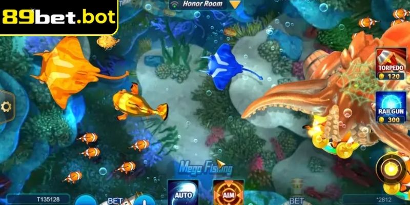 Mega Fishing 89Bet đầy màu sắc mang lại cảm giác săn thưởng