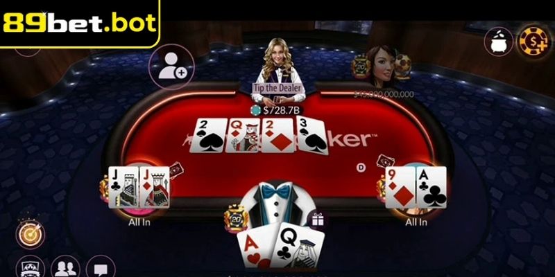 Poker 89Bet phù hợp người chơi thích đấu trí, tính toán